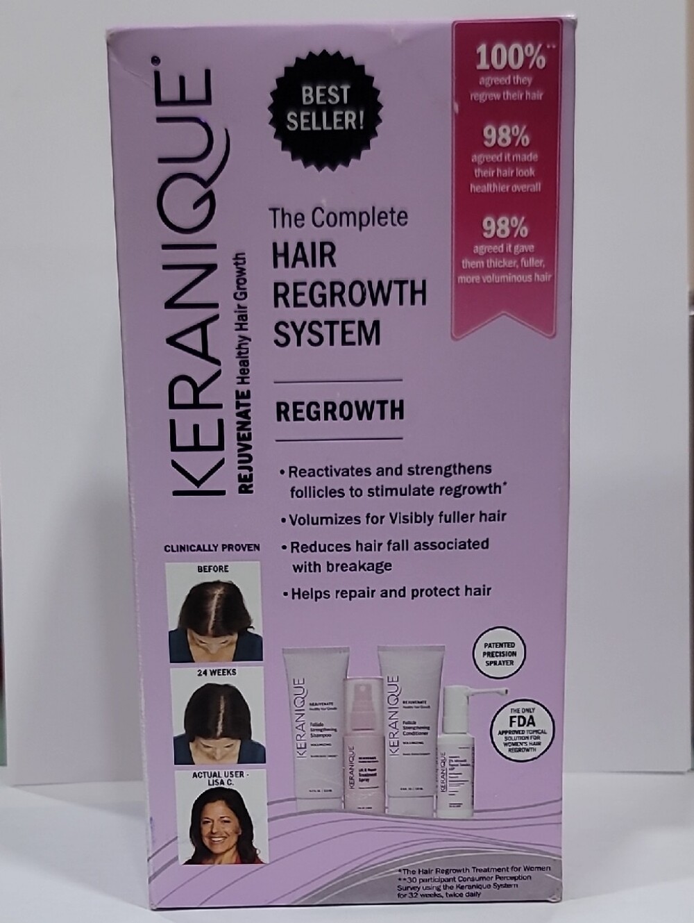 KERANIQUE THE COMPLETE HAIR REGROWTH SYSTEM
